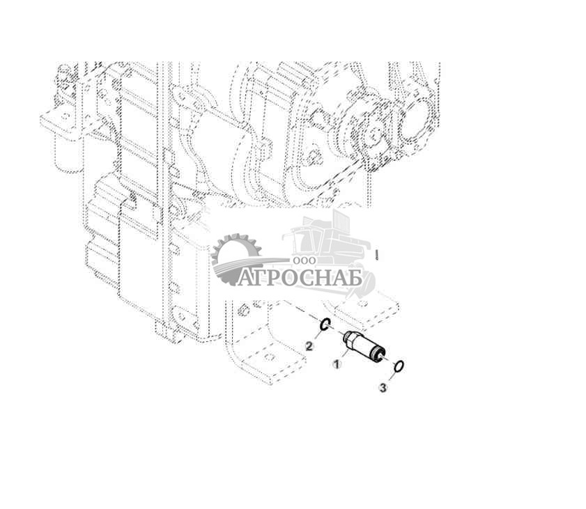 Hydraulic Fitting, Suction Line To Cooler Pump, PST 